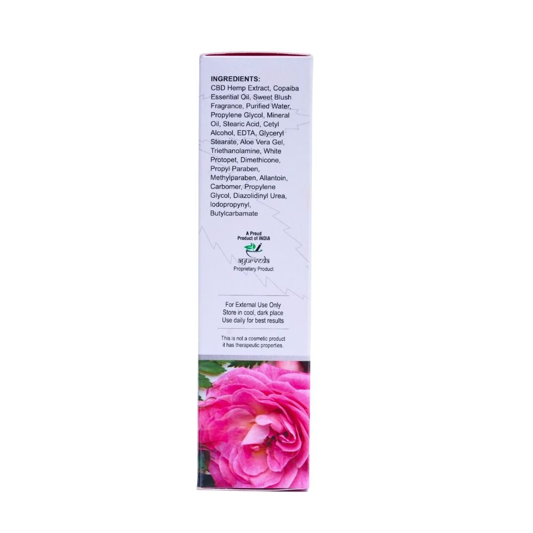 INDUS HEMP CANNA HEALTH CBD Lotion 500mg – Sweet Blush | Broad-Spectrum Cannabis (Vijaya) Flower Extract with Copaiba | Deep Pain Relief, Anti-Inflammatory, Skin Hydration & Floral Aromatherapy