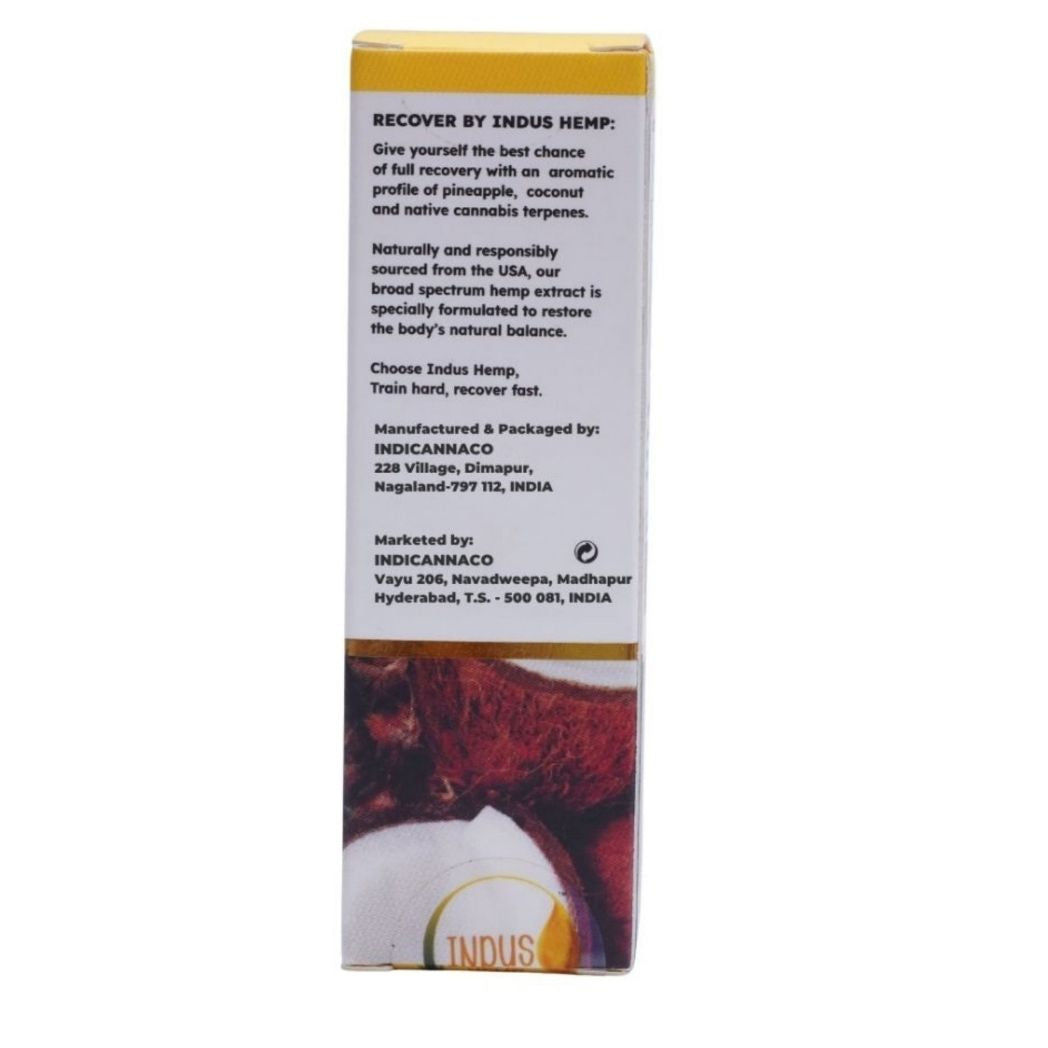 INDUS HEMP CANNA HEALTH CBD Recover 1500mg – Pineapple & Coconut Flavour| Combo Pack of 2 | Broad Spectrum Cannabis (Vijaya)  Leaf Extract | Joint Recovery, Arthritis & Inflammation Relief 