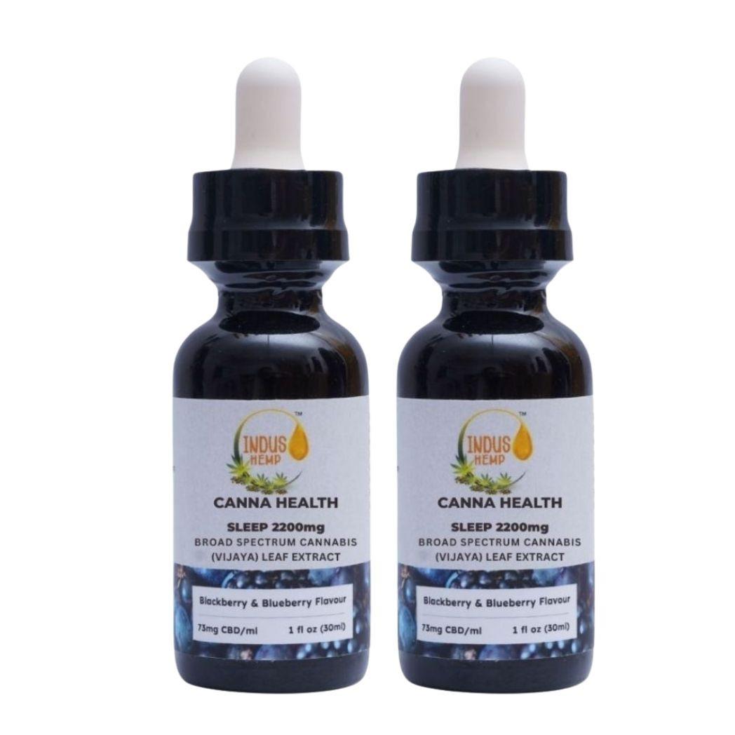 Indus Hemp Sleep CBD Oil Combo | Blueberry & Blackberry.