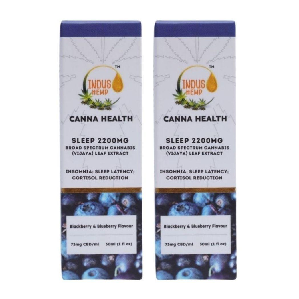 Indus Hemp Sleep CBD Oil Combo | Blueberry & Blackberry.