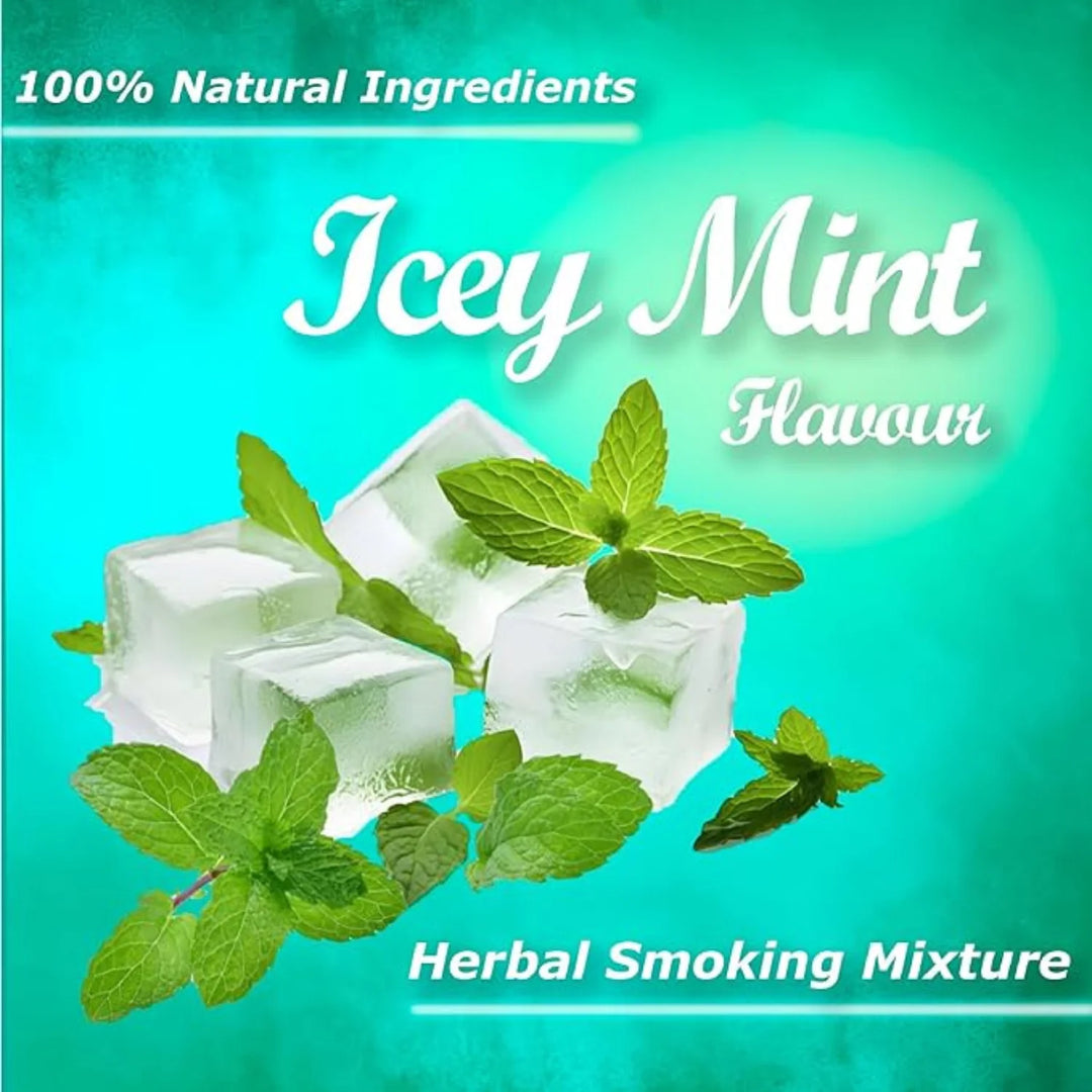 Nirdosh Icey Mint Flavour Herbal Raw Mixture 50g | 100% Natural Ayurvedic Smoking Alternative
