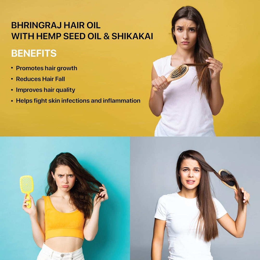 Imroz - Bhrinraj Hair Oil With Hemp Seed Oil & ShikakaiHealth & BeautyBhrinraj Hair Oil With Hemp Seed Oil & Shikakai | CBD Store India