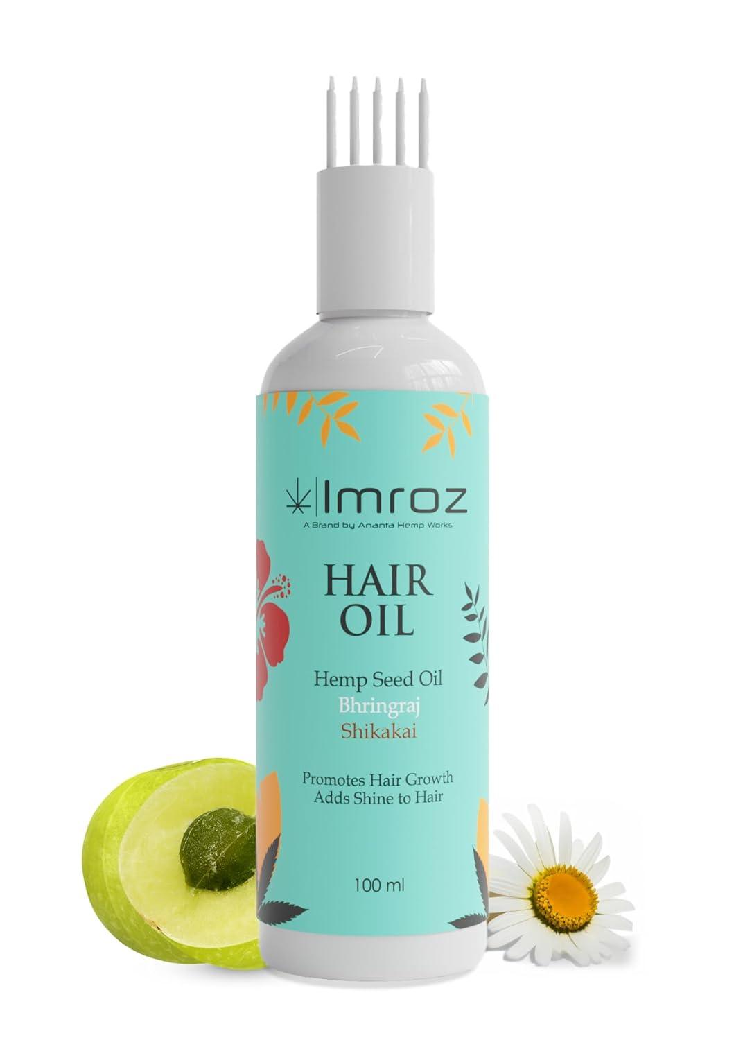 Imroz - Bhrinraj Hair Oil With Hemp Seed Oil & ShikakaiHealth & BeautyBhrinraj Hair Oil With Hemp Seed Oil & Shikakai | CBD Store India