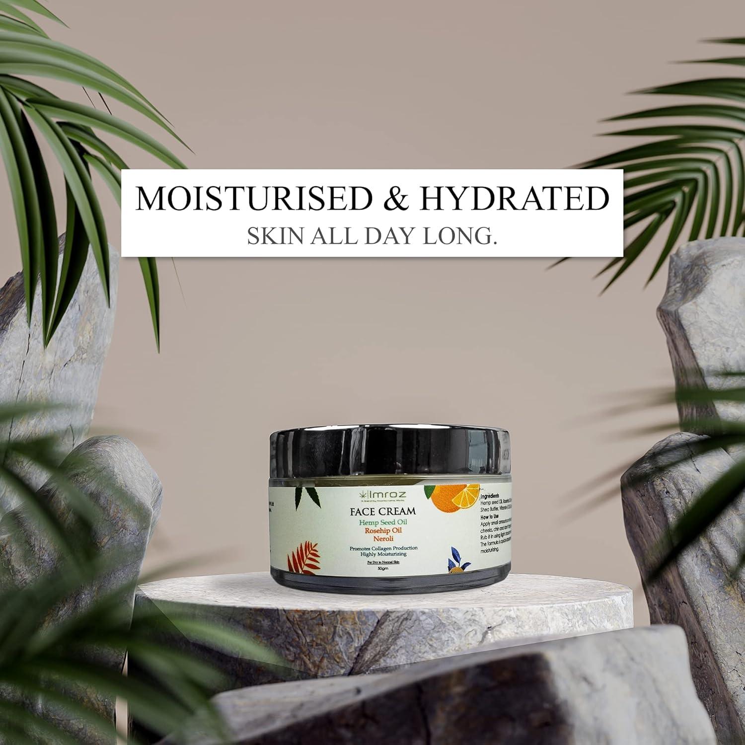 Imroz - Face Cream With Hemp Seed Oil & Rosehip OilHealth & BeautyFace Cream With Hemp Seed Oil & Rosehip Oil | CBD Store India