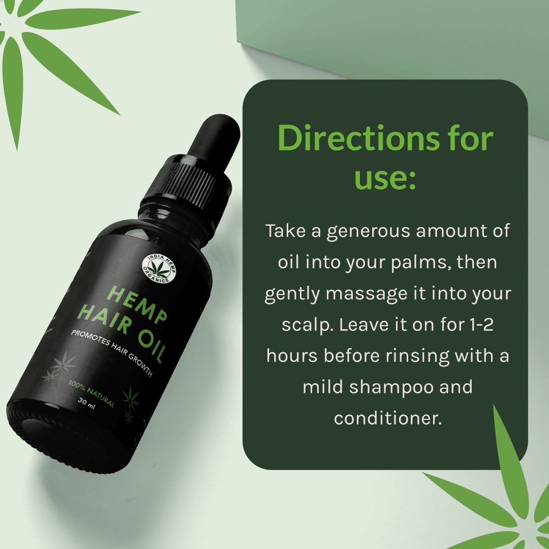 India Hemp Organics- Hemp Hair Oil | 30mlHemp Hair OilIndia Hemp Organics- Hair Oil for Growth | Natural Oils