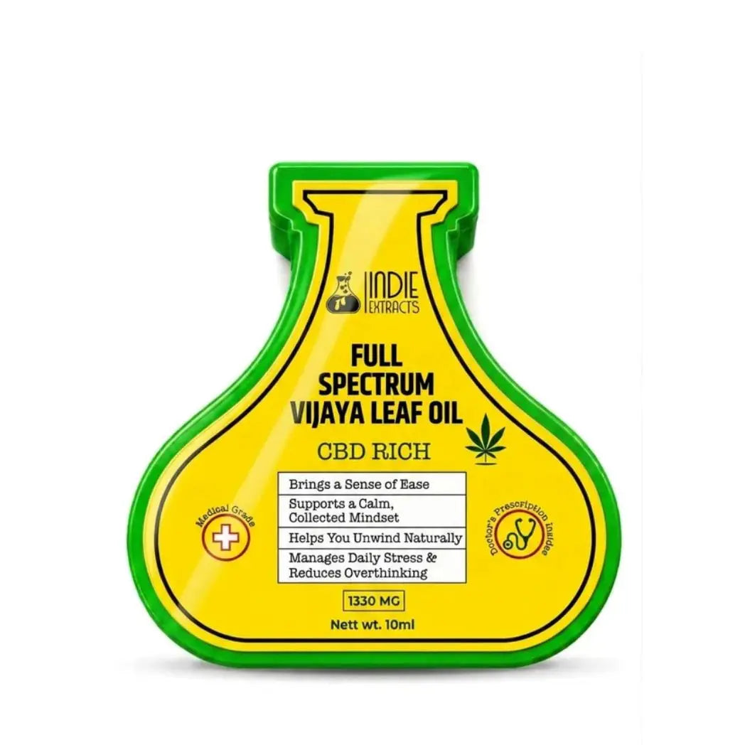 Indie Extracts - Full Spectrum Vijaya Leaf Extract Oil | CBD-Rich 1330MG