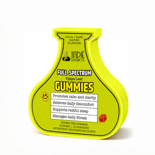 Indie Extracts- Full Spectrum Cannabis Gummies | 5000mg / 10pc Cola Flavor Gummies.