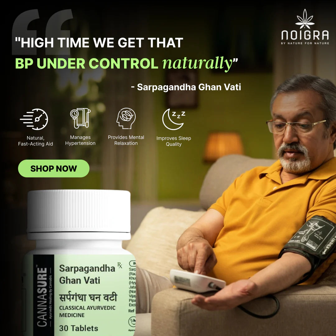 Cannasure - Sarpagandha Ghan VatiHerbal MedicineCannasure Sarpagandha Ghan Vati - Benefits | Herbal Remedy