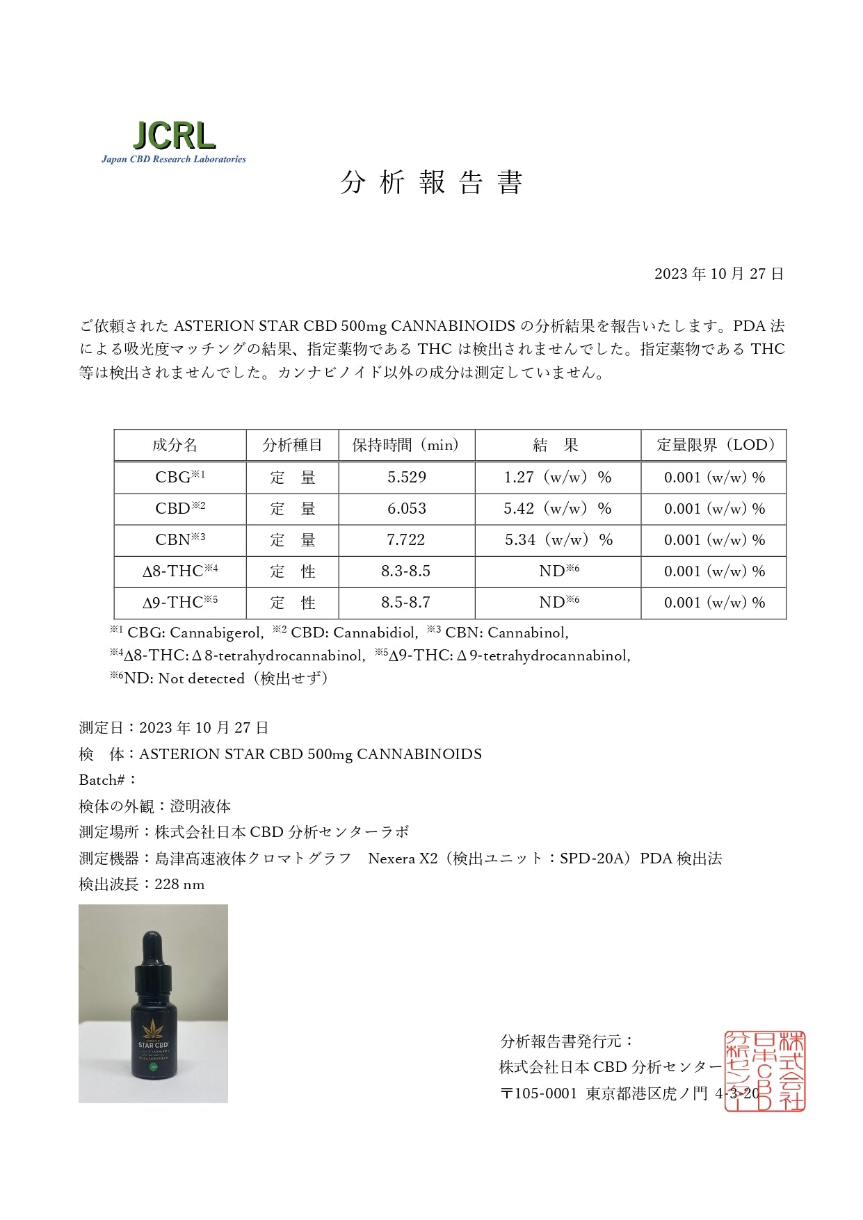 StarCBD Full Spectrum Cannabis Leaf Extract Oil