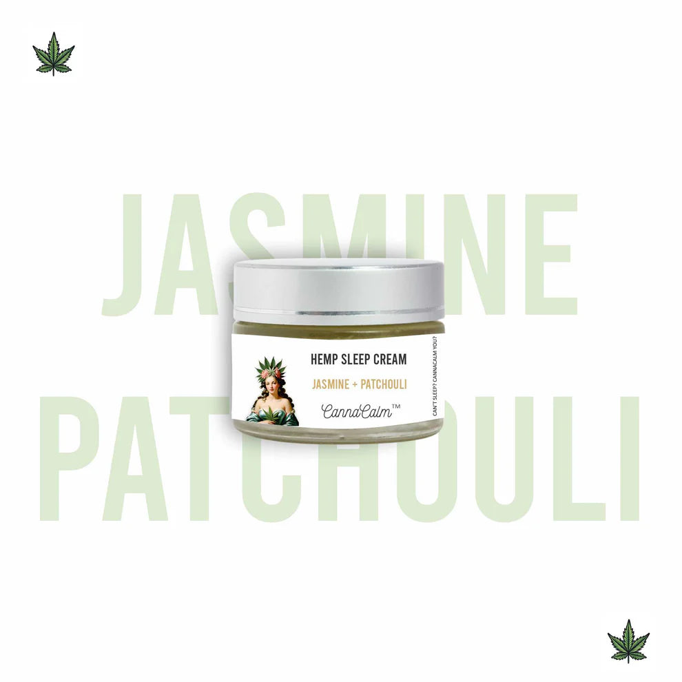 CannaCalm Hemp Sleep Cream-Jasmine + Patchouli.