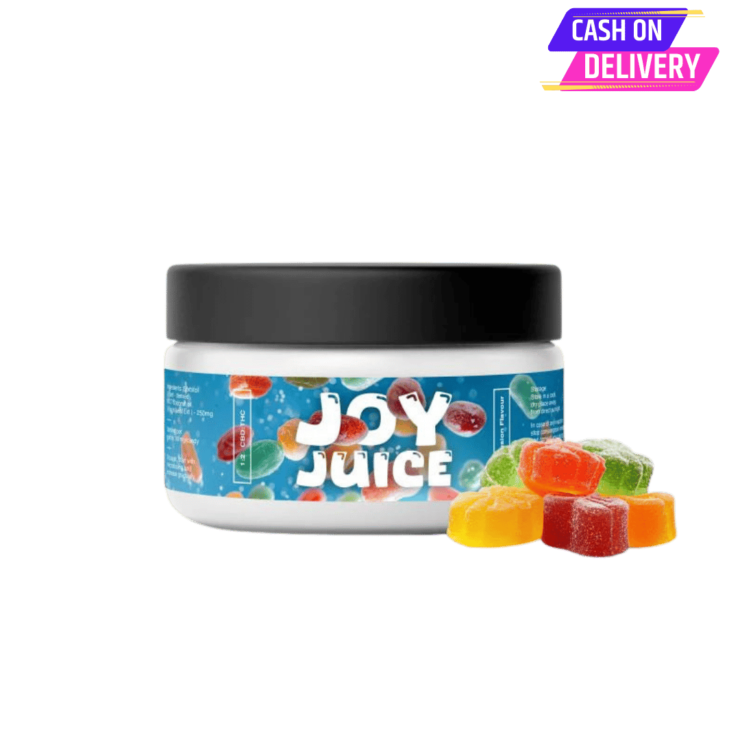 Hebe Joy Juice - 250mg 1:1.5 CBD:THC Full Spectrum CBD Gummies - Fruit Fusion Flavor