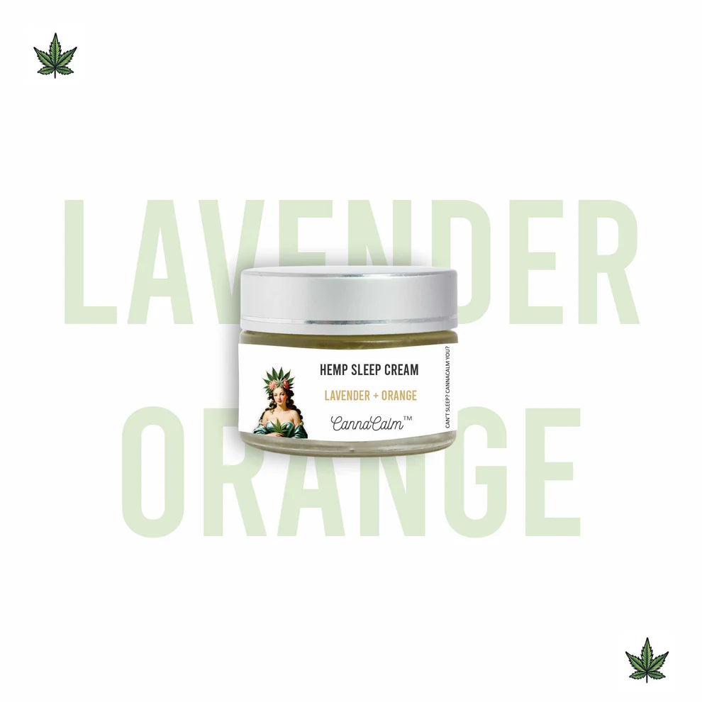 CannaCalm Hemp Sleep Cream-Lavender + Orange.