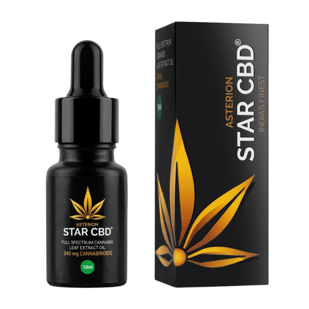 StarCBD- Full Spectrum Cannabis Leaf Extract Oil - 340mg/10mlCannabis Leaf ExtractFull Spectrum Cannabis Oil - 340mg | Pain Relief, Mood Boost