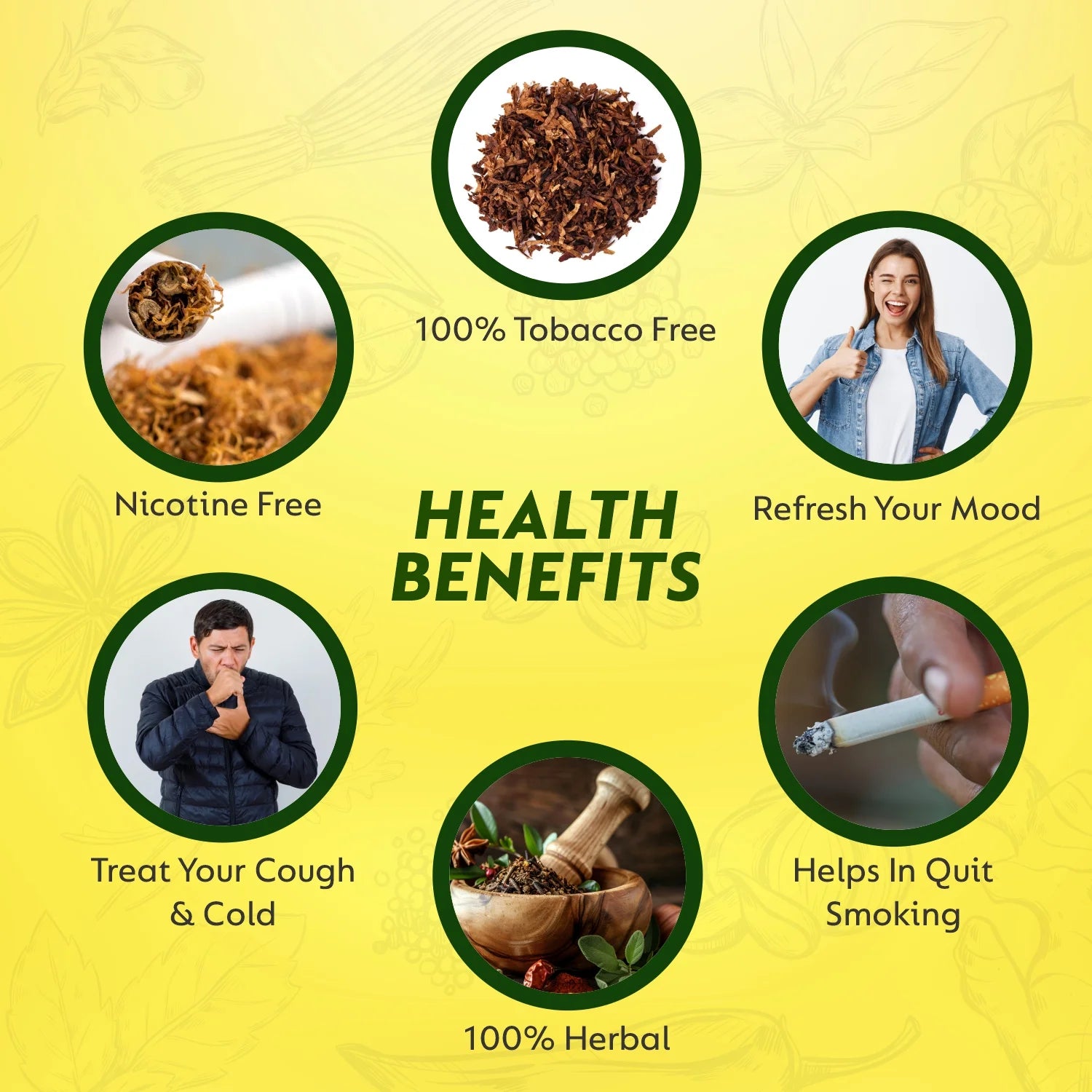 Nirdosh Lemon Flavoured Herbal Smoking Mixture 35g | 100% Tobacco & Nicotine Free Herbal Blend.