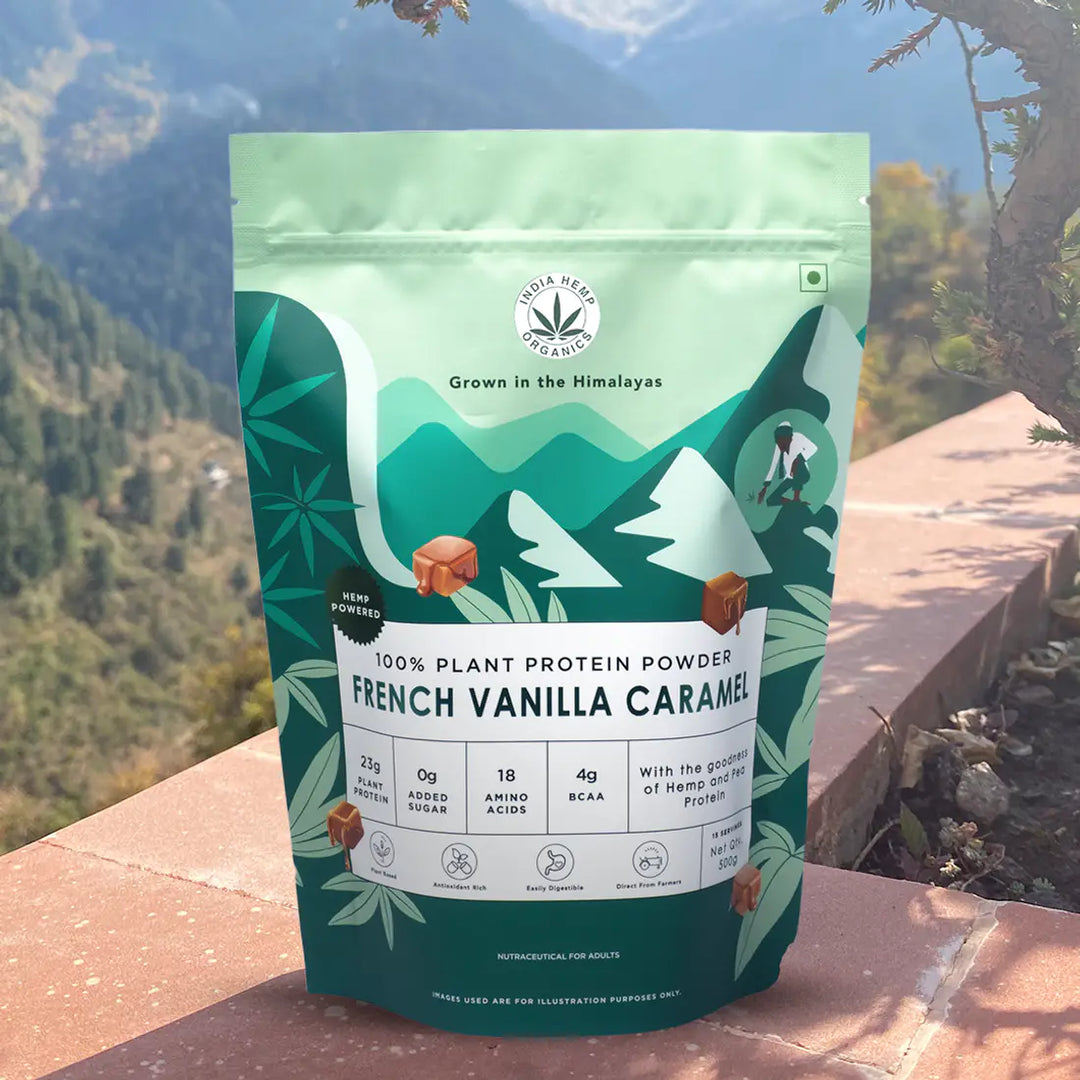 India Hemp Organics - Hemp Protein Powder - French Vanilla Caramel