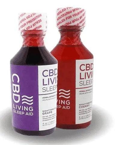 Living CBD oil Melatonin sleep syrup.