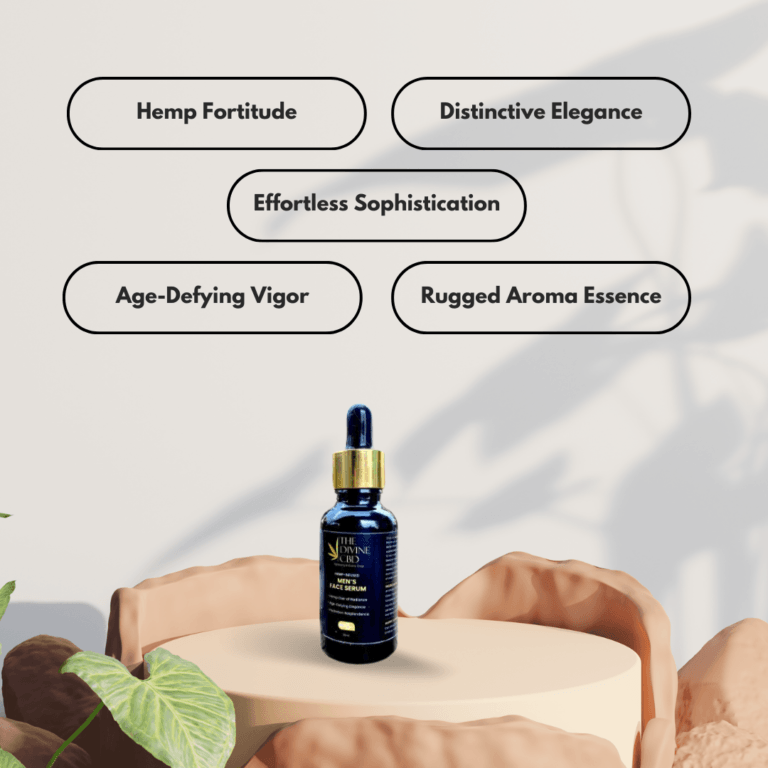 The Divine CBD- Mens’ Face Serum | Refined Grooming, Timeless Appeal.
