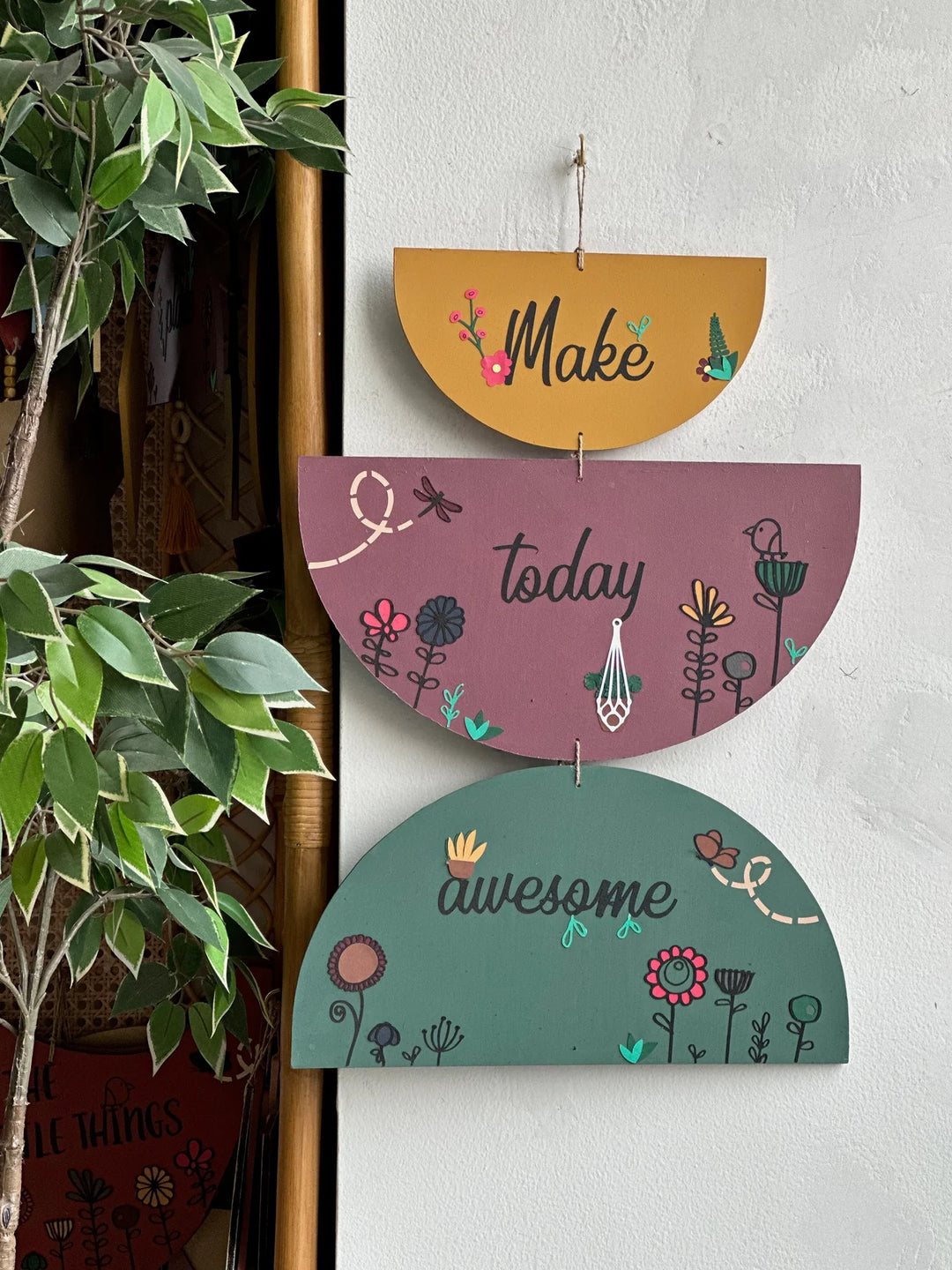 Make Today Awesome, Wall hanging, home decor 