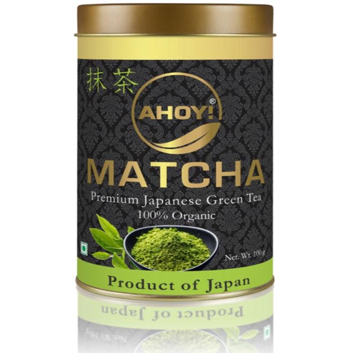 Ahoy Japanese Matcha Green Tea Powder│Premium Grade│Organic 100g.