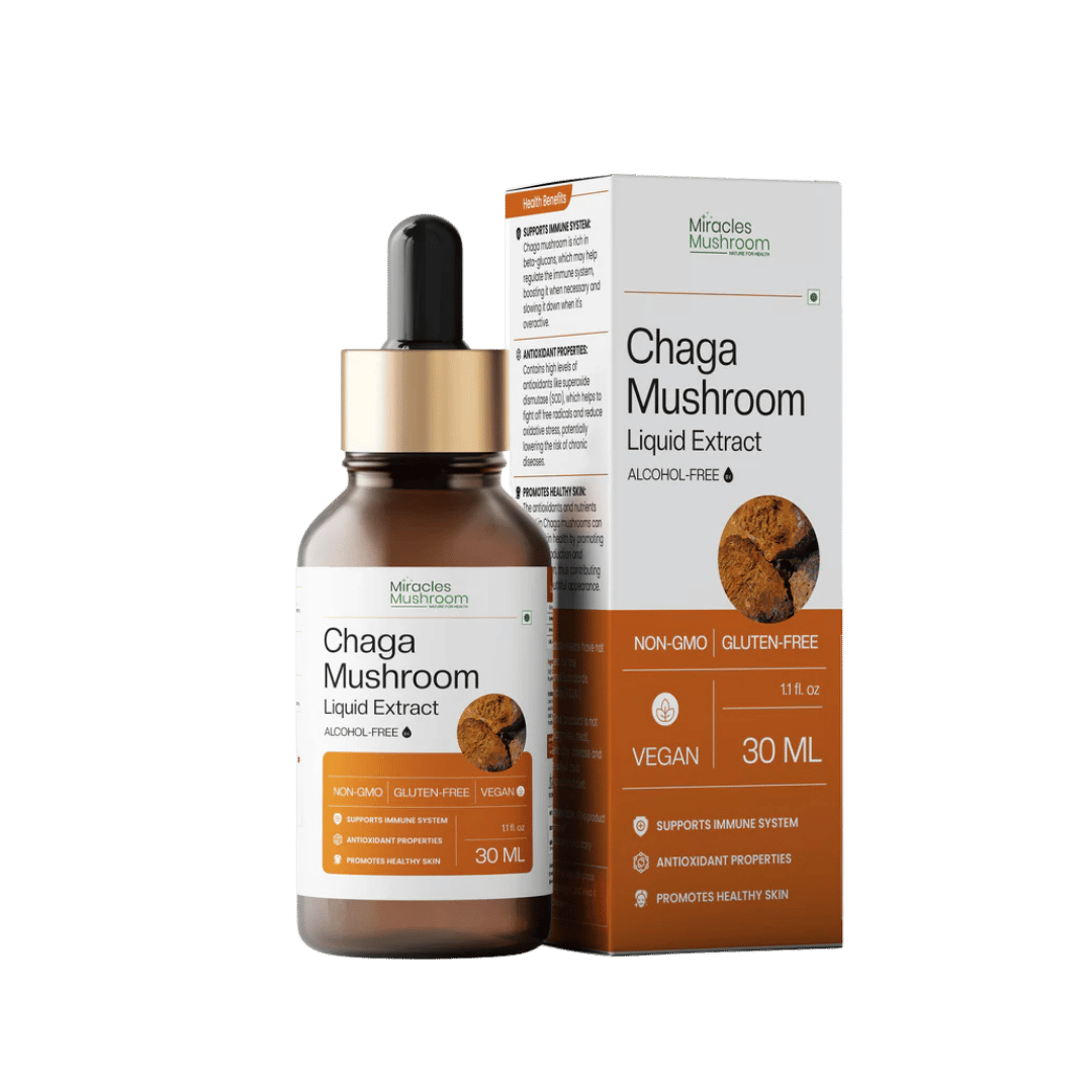 Miracles Mushroom - Chaga Mushroom Liquid Extract - 30ml.