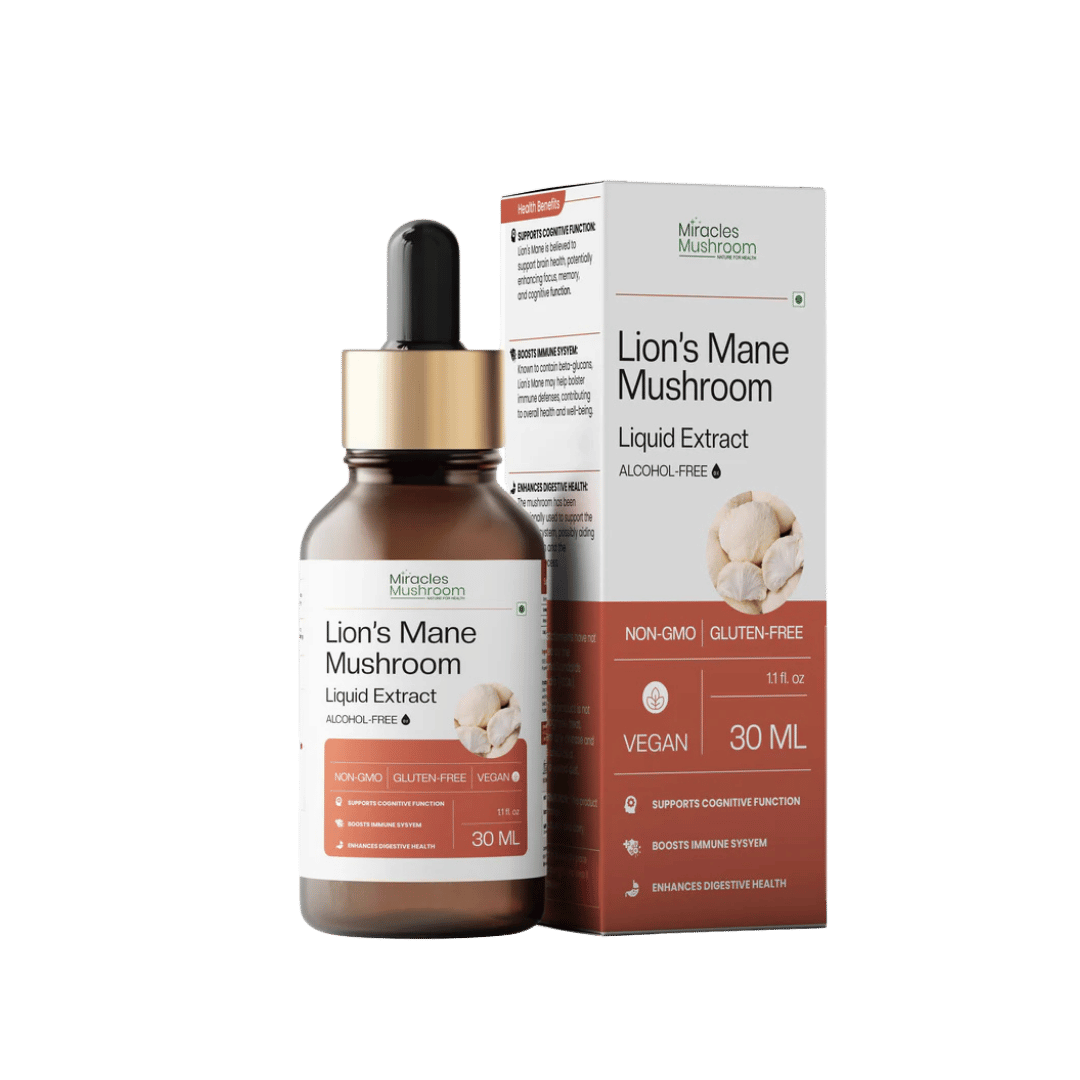 Miracles Mushroom  - Lion's Mane Mushroom Liquid Extract - 30ml.