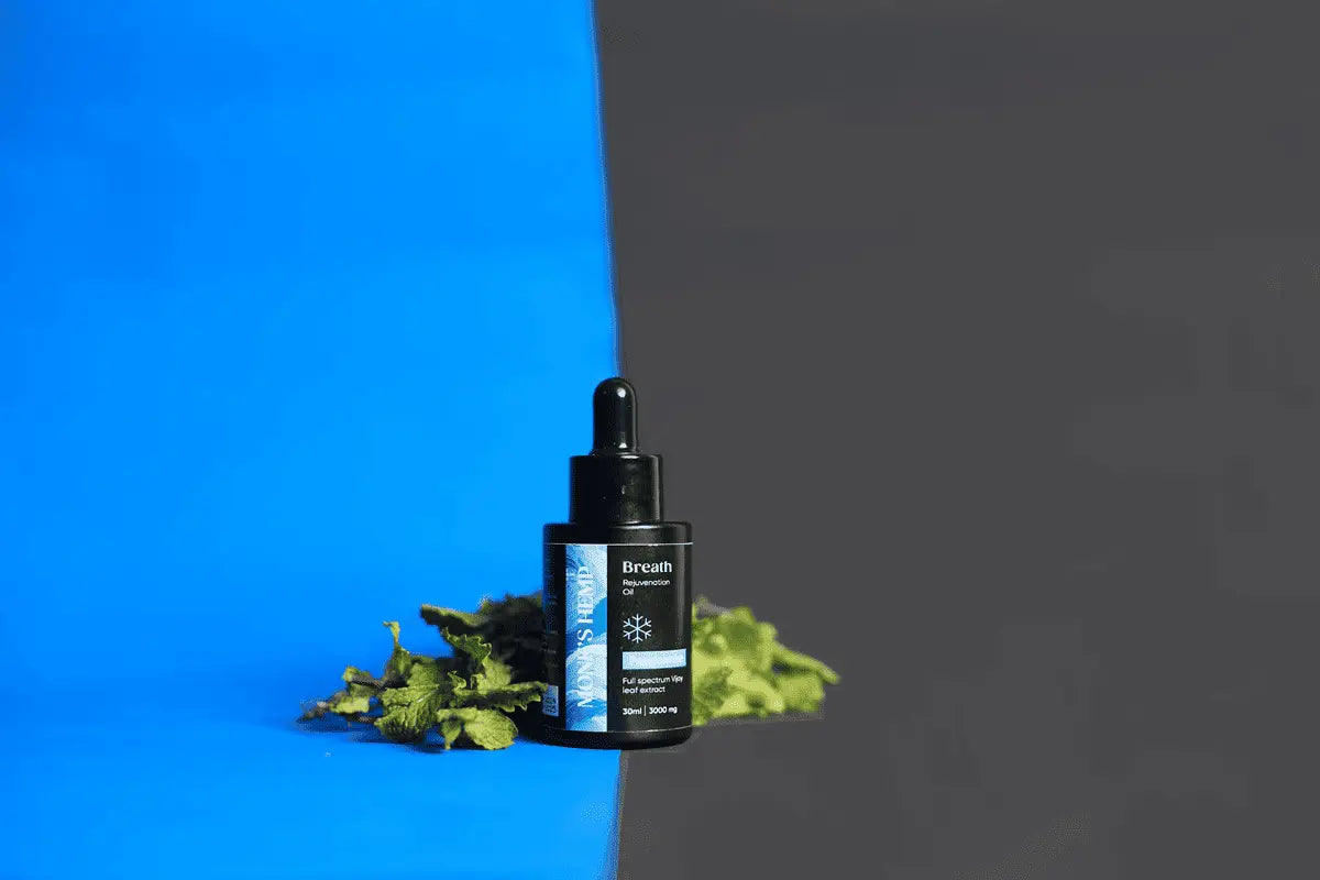 Monk's Hemp- Breath (10:1) Pain Relief CBD Oil - Peppermint Flavor.