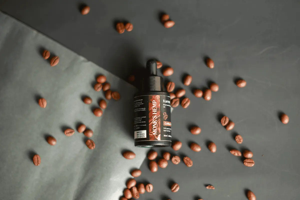 Monk's Hemp Karm (10:1) Improved Focus CBD Oil - Coffee Vanilla Flavor.