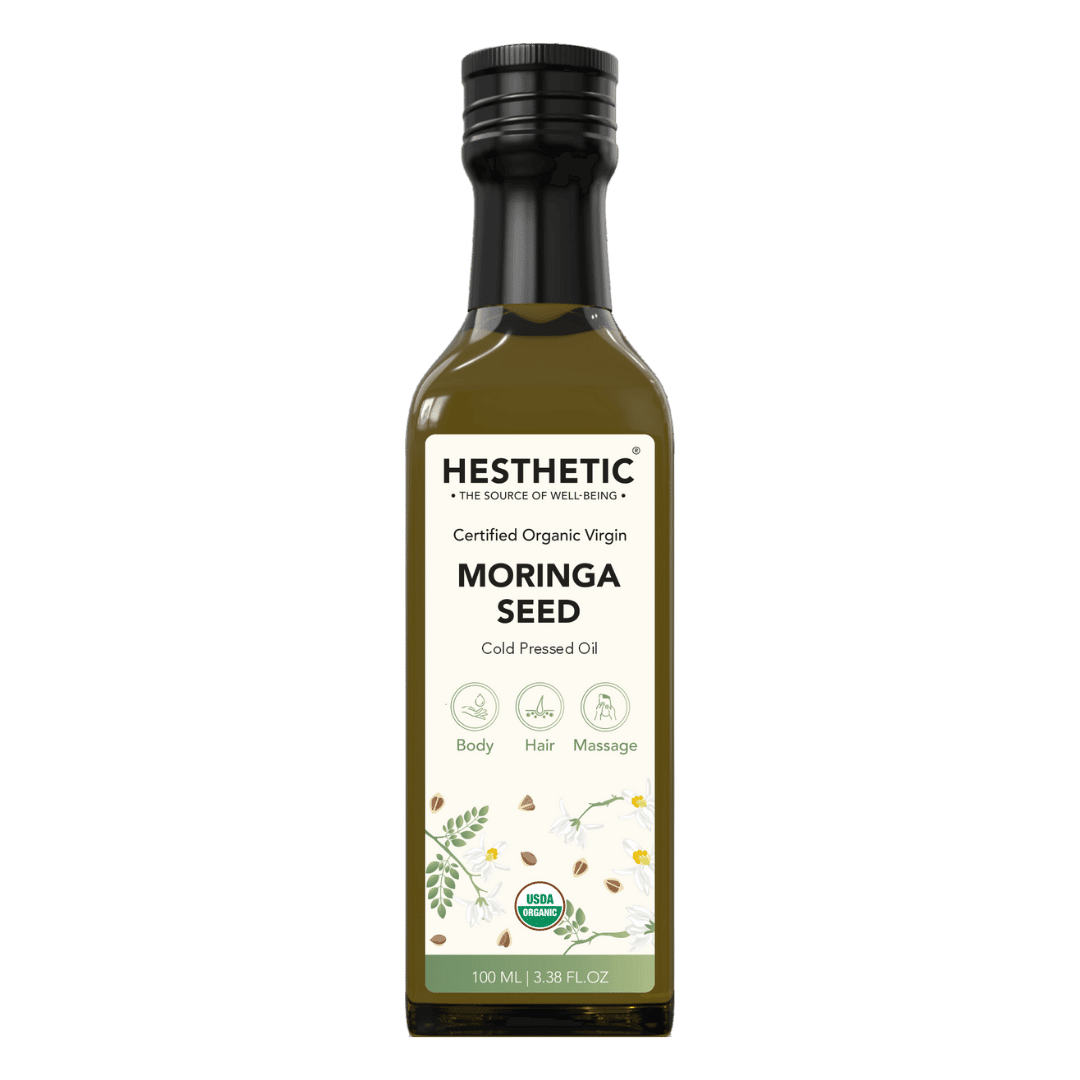 Hesthetic Cold Press Moringa Seed Oil.