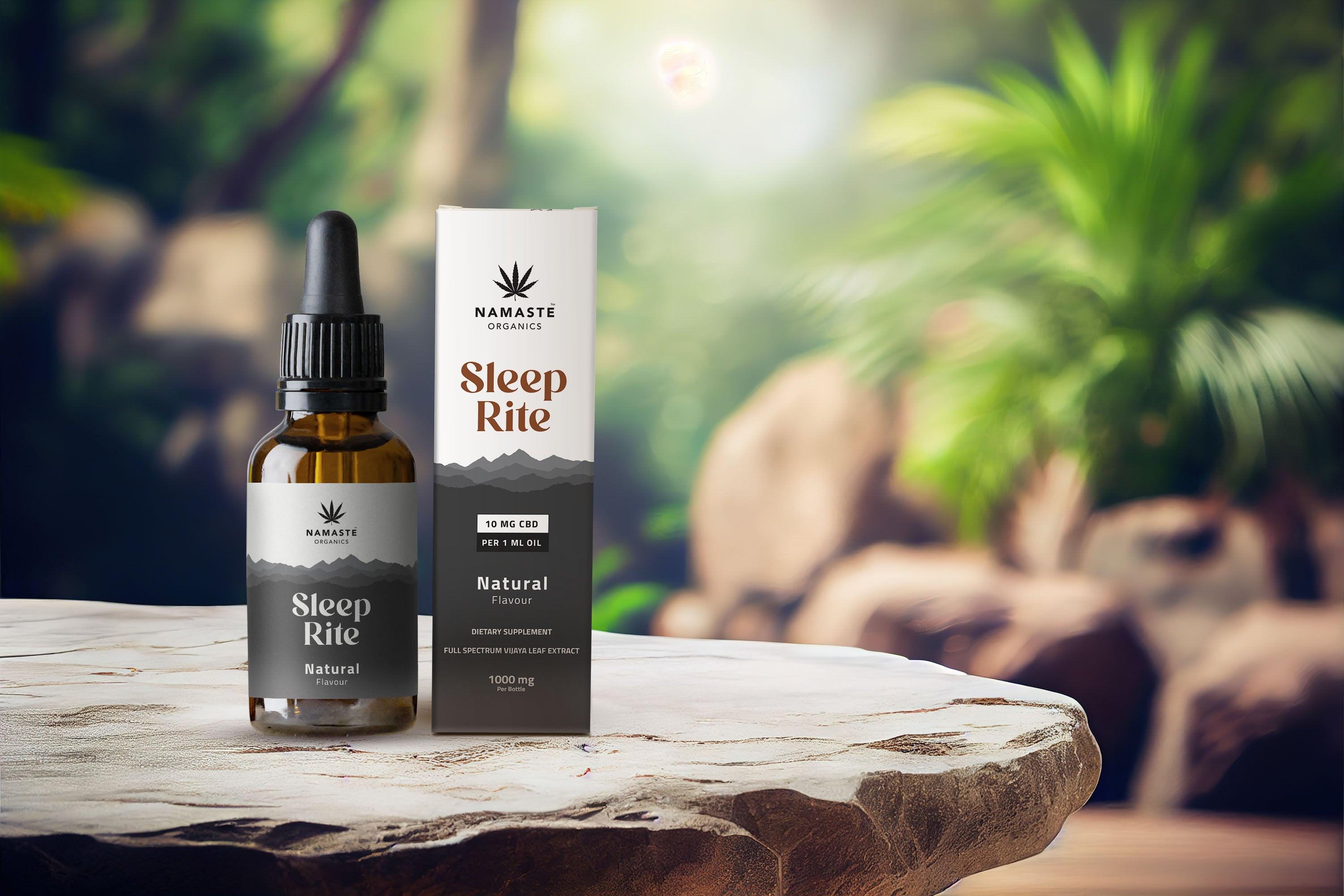Namaste Organics Sleep Rite 1:1 Vijaya Extract | CBD + THC Oil for Deep Sleep Support.