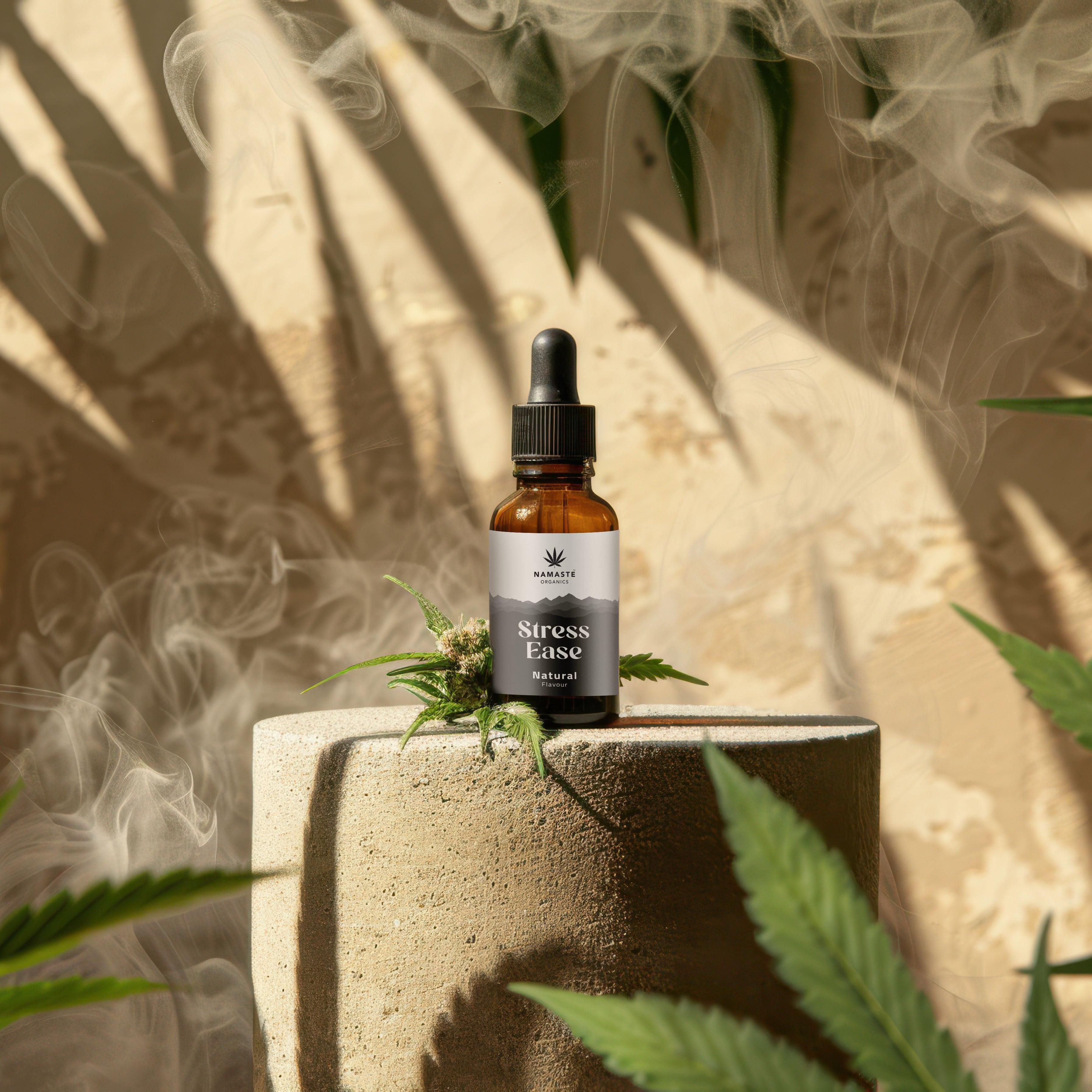 Namaste Organics Stress Ease 10:1 Vijaya Extract | CBD-Rich Oil for Calm & Anxiety Relief.