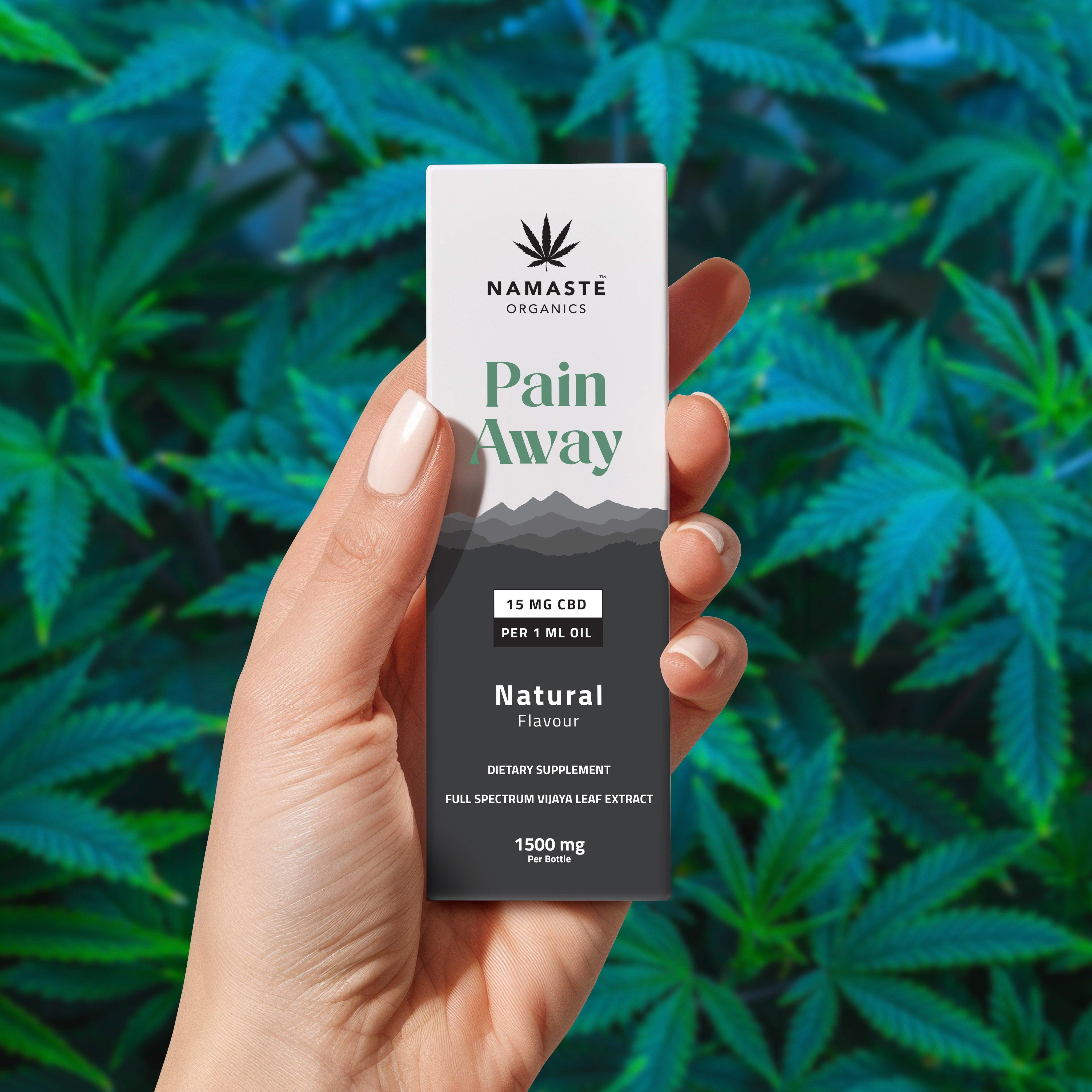 Namaste Organics Pain Away 1:1 Vijaya Extract | CBD + THC Oil for Chronic Pain Relief.