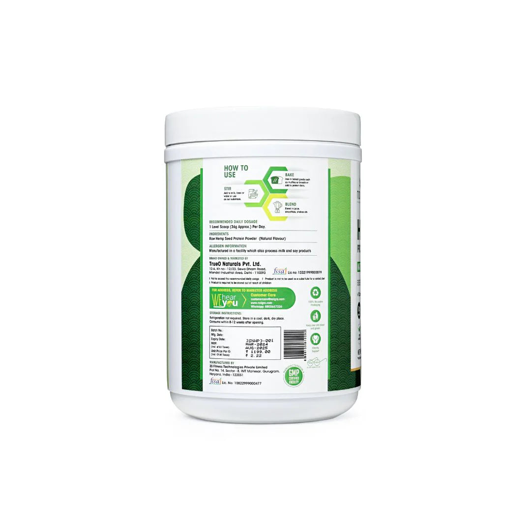 Noigra - Hemp Protein Powder - Natural Flavour