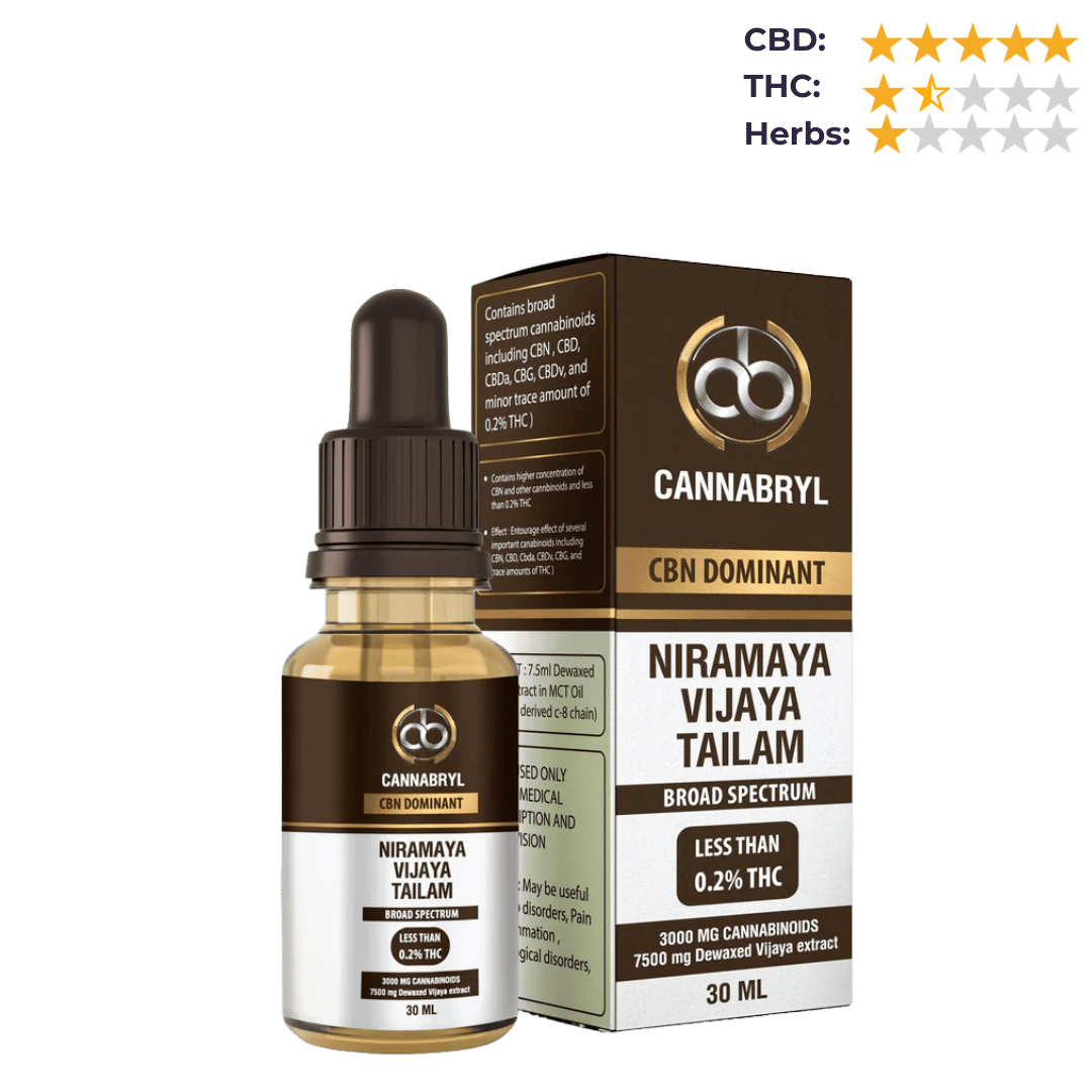 Cannabryl - Niramaya Vijaya Tailam (Broadspectrum CBN).