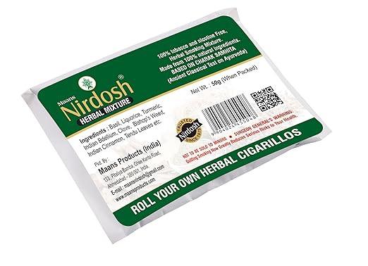 Nirdosh Herbal Raw Mixture Original Flavour | 100% Natural Tobacco-Free Herbal Blend.