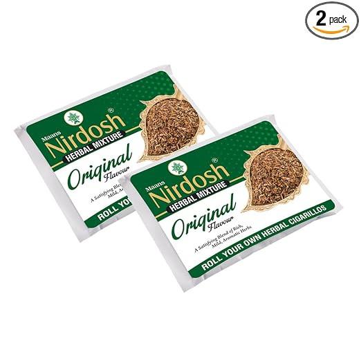 Nirdosh Herbal Raw Mixture Original Flavour | 100% Natural Tobacco-Free Herbal Blend.
