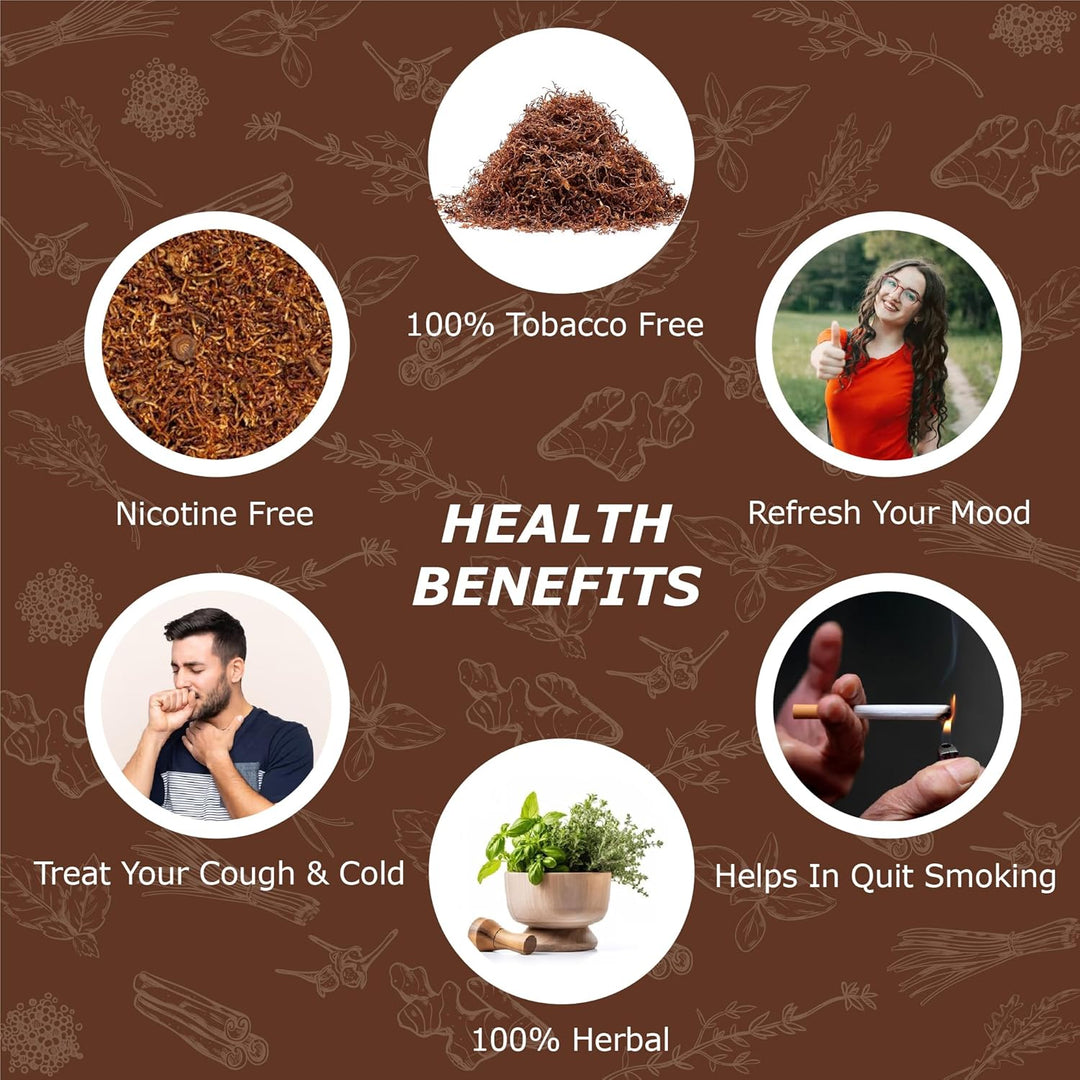 (Pack of 2) Roll your Own Herbal Cigarillos, 100% Tobacco Free & Nicotine Free for Quit Smoking, Made of Natural Herbs/Spices, Smoking Mixture