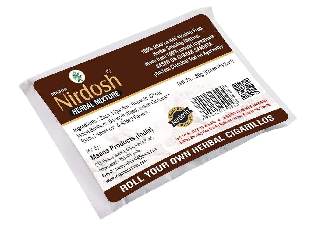  (Pack of 2) Roll your Own Herbal Cigarillos, 100% Tobacco Free & Nicotine Free for Quit Smoking, Made of Natural Herbs/Spices, Smoking Mixture