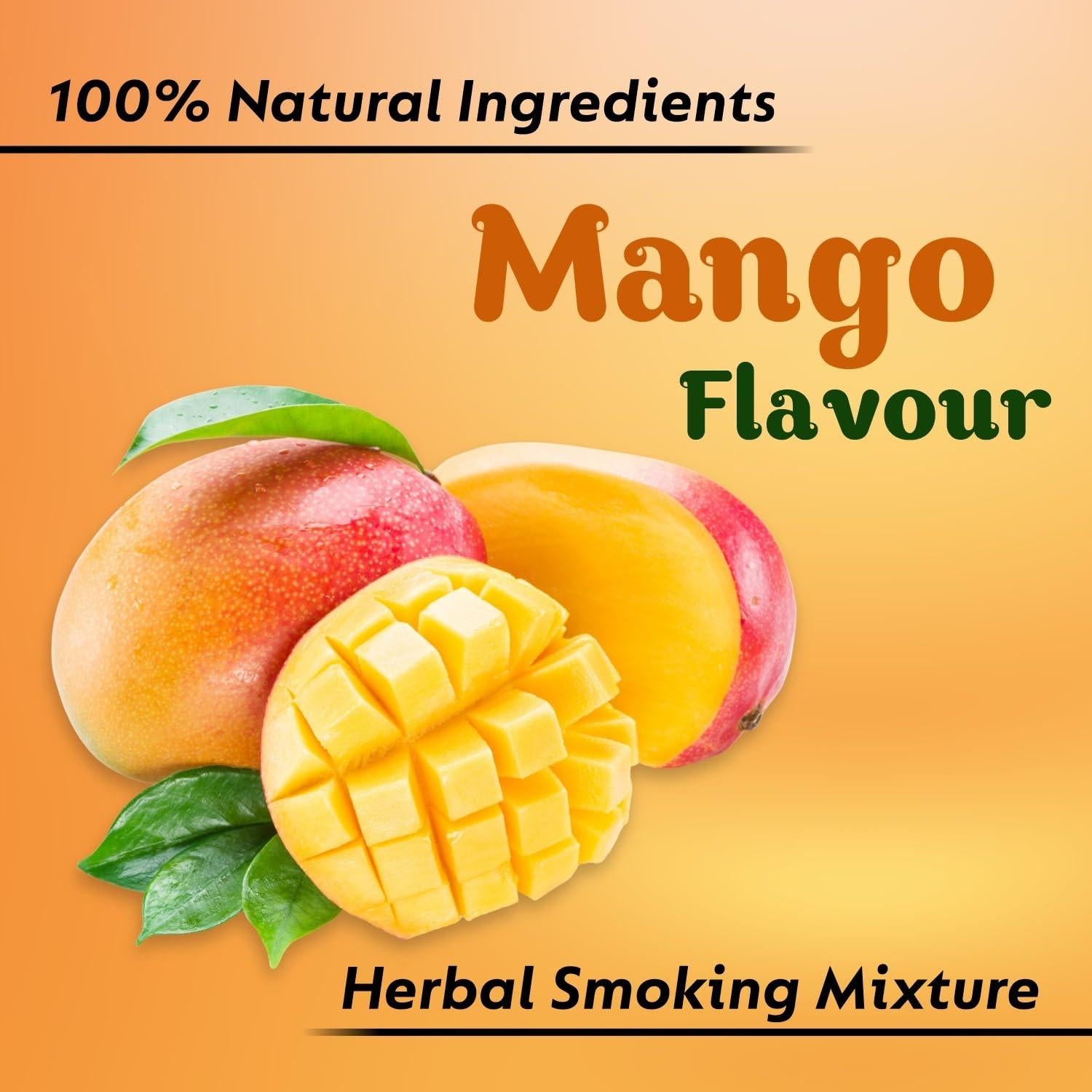 Nirdosh Mango Flavour Herbal Raw Mixture 35g | 100% Tobacco & Nicotine Free | Ayurvedic Blend.