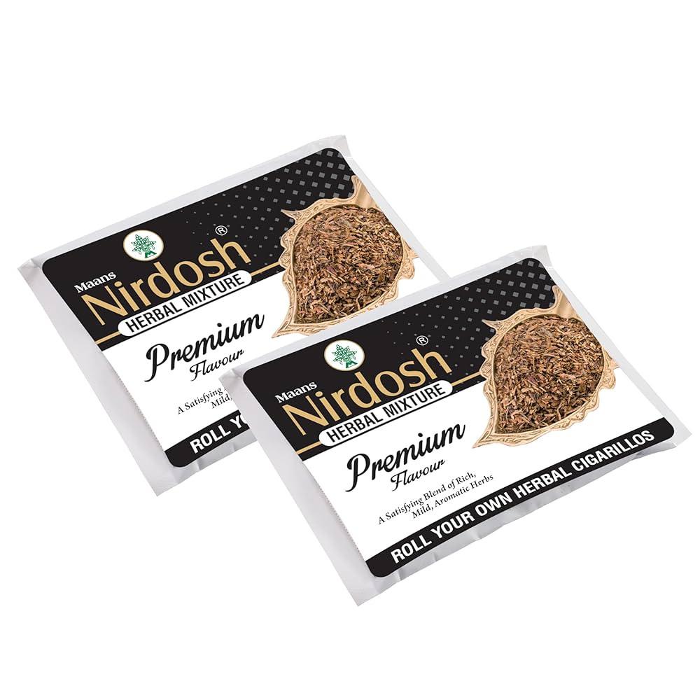 Nirdosh Premium Flavour Herbal Raw Mixture 70g | 100% Tobacco & Nicotine Free.