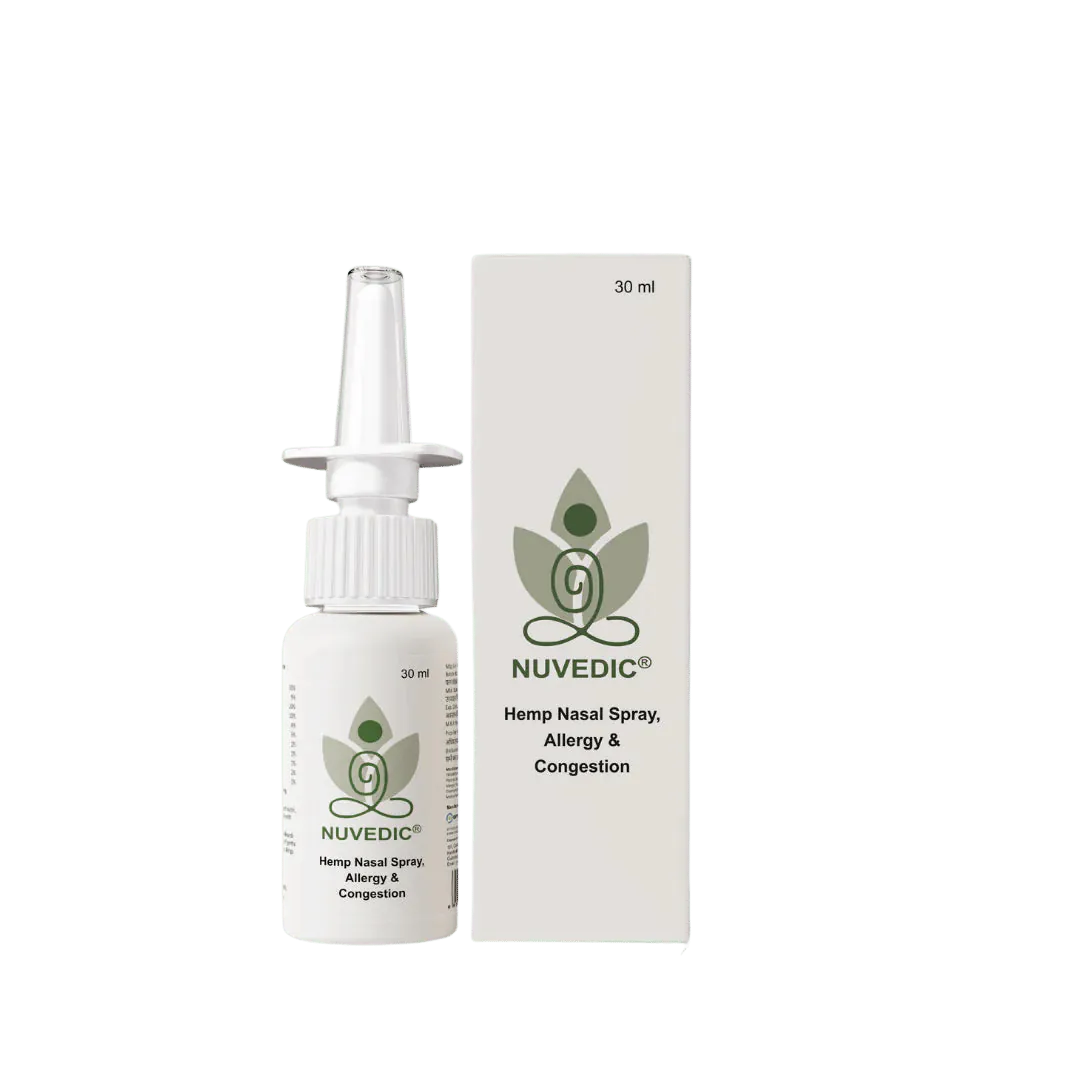 Nuvedic Hemp Nasal Spray | Natural Ayurvedic Sinus & Congestion Relief.