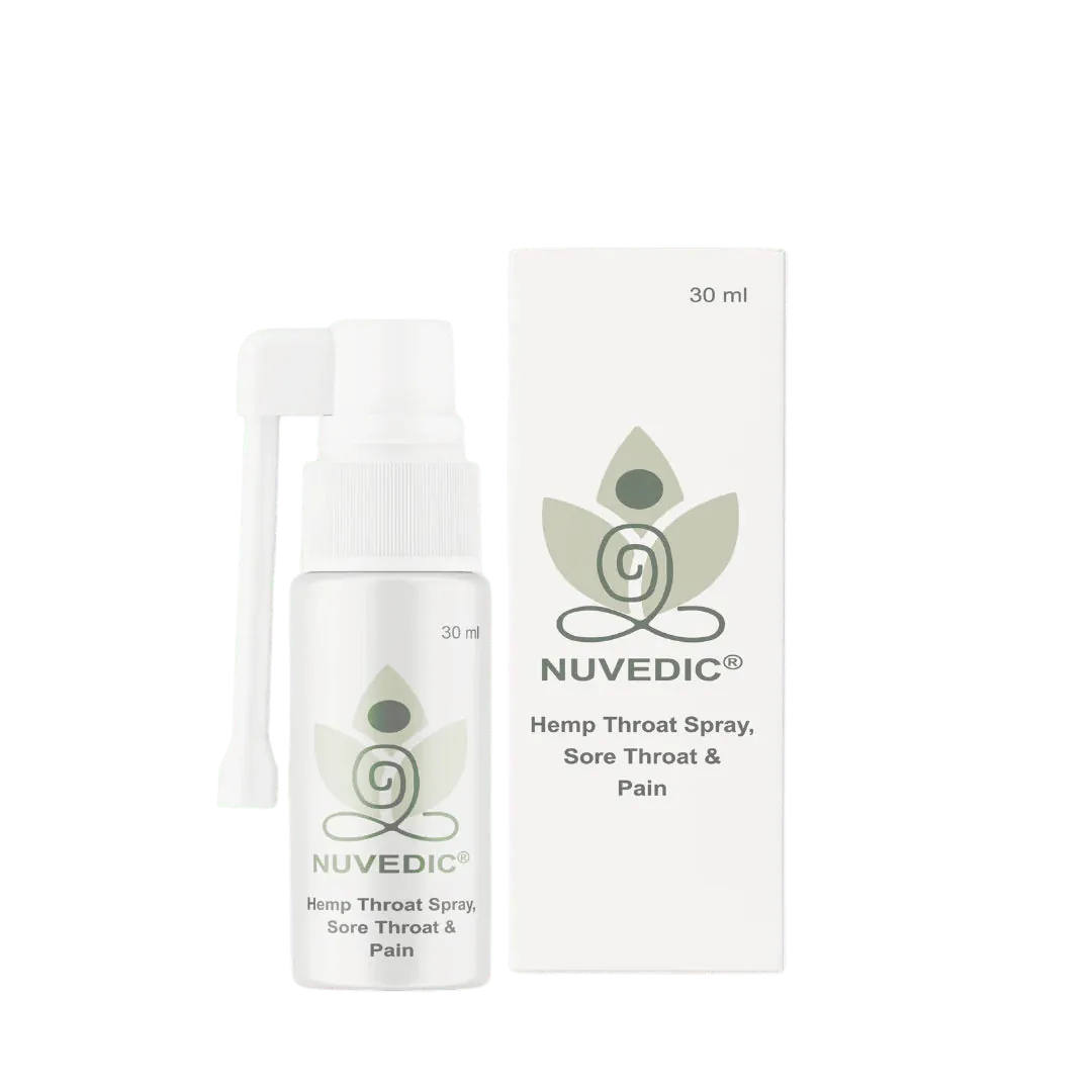Nuvedic Hemp Throat Spray | Soothe, Shield & Refresh Naturally.