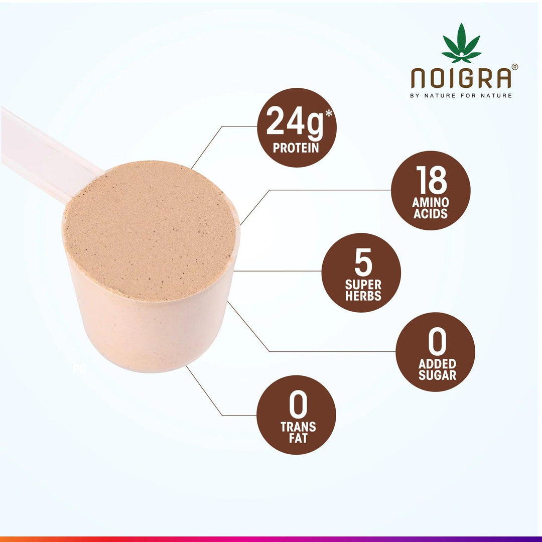 Noigra- Hemp Protein Powder - Chocolate FlavourProtein powderNoigra Hemp Protein Powder Chocolate | 24g Protein, Vegan, Non-GMO