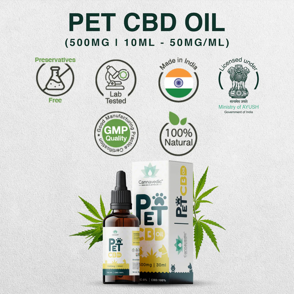 Cannavedic Pet CBD oil – 1500mg | 30ml - 50mg/ml.