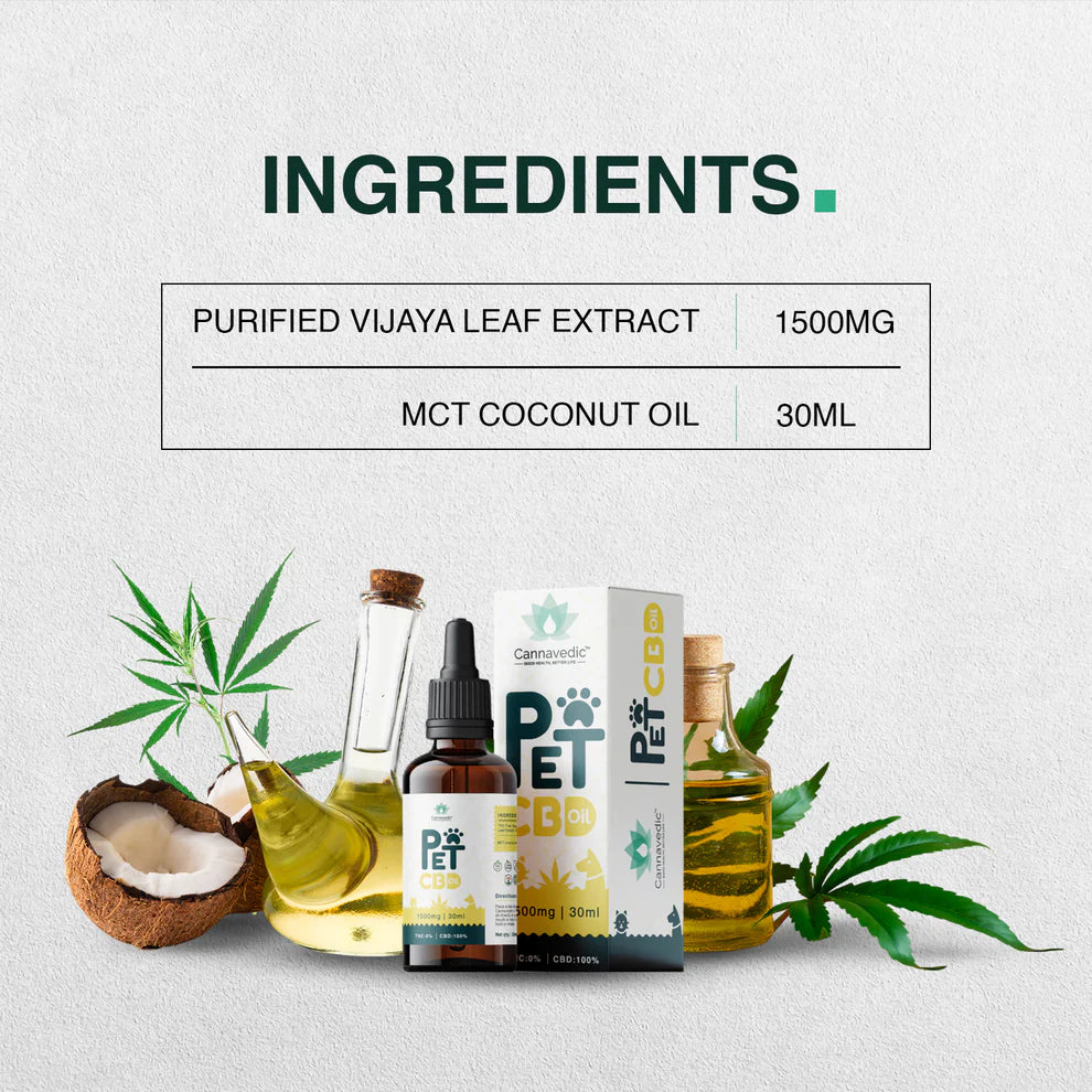 Cannavedic Pet CBD oil – 1500mg | 30ml - 50mg/ml.
