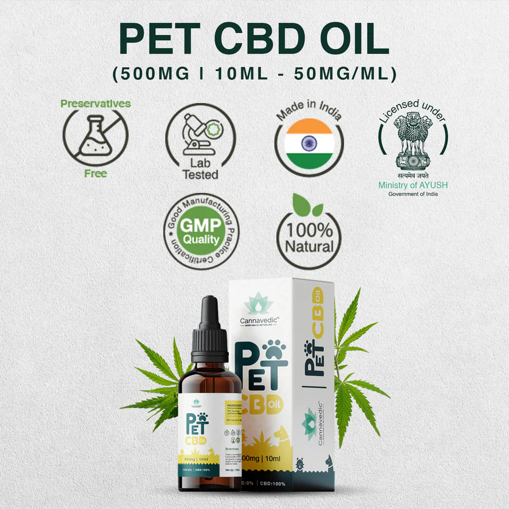 Cannavedic Pet CBD oil – 500mg | 10ml - 50mg/ml.