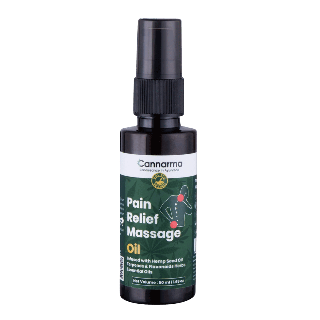 Cannarma Hemp Pain Relief Massage oil | Muscle Pain, Joint Pain, Knee Pain, Back Pain - 50 ml