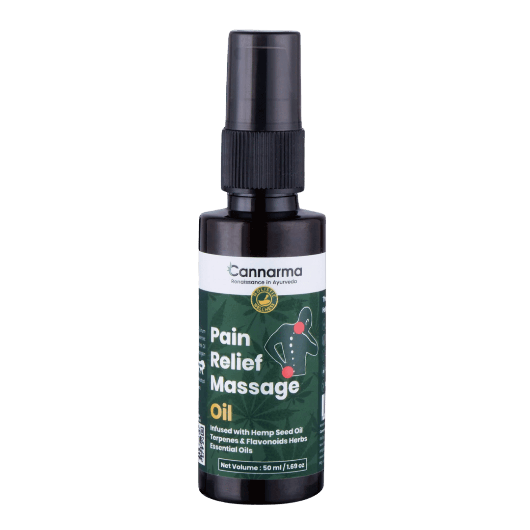 Cannarma Hemp Pain Relief Massage oil | Muscle Pain, Joint Pain, Knee Pain, Back Pain - 50 ml.