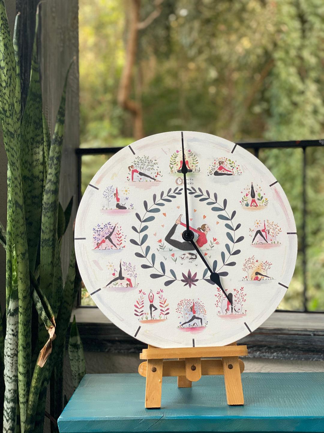 Limore- Peaceful Poses Clock.