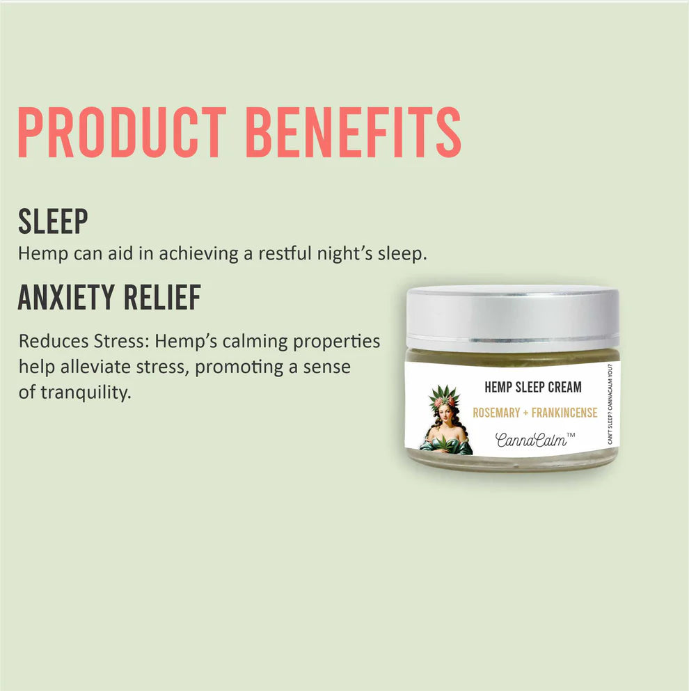 River Remedy-Hemp Sleep Cream- Geranium + VanillaHemp creamHemp Sleep Cream - River Remedy | Deep Relaxation