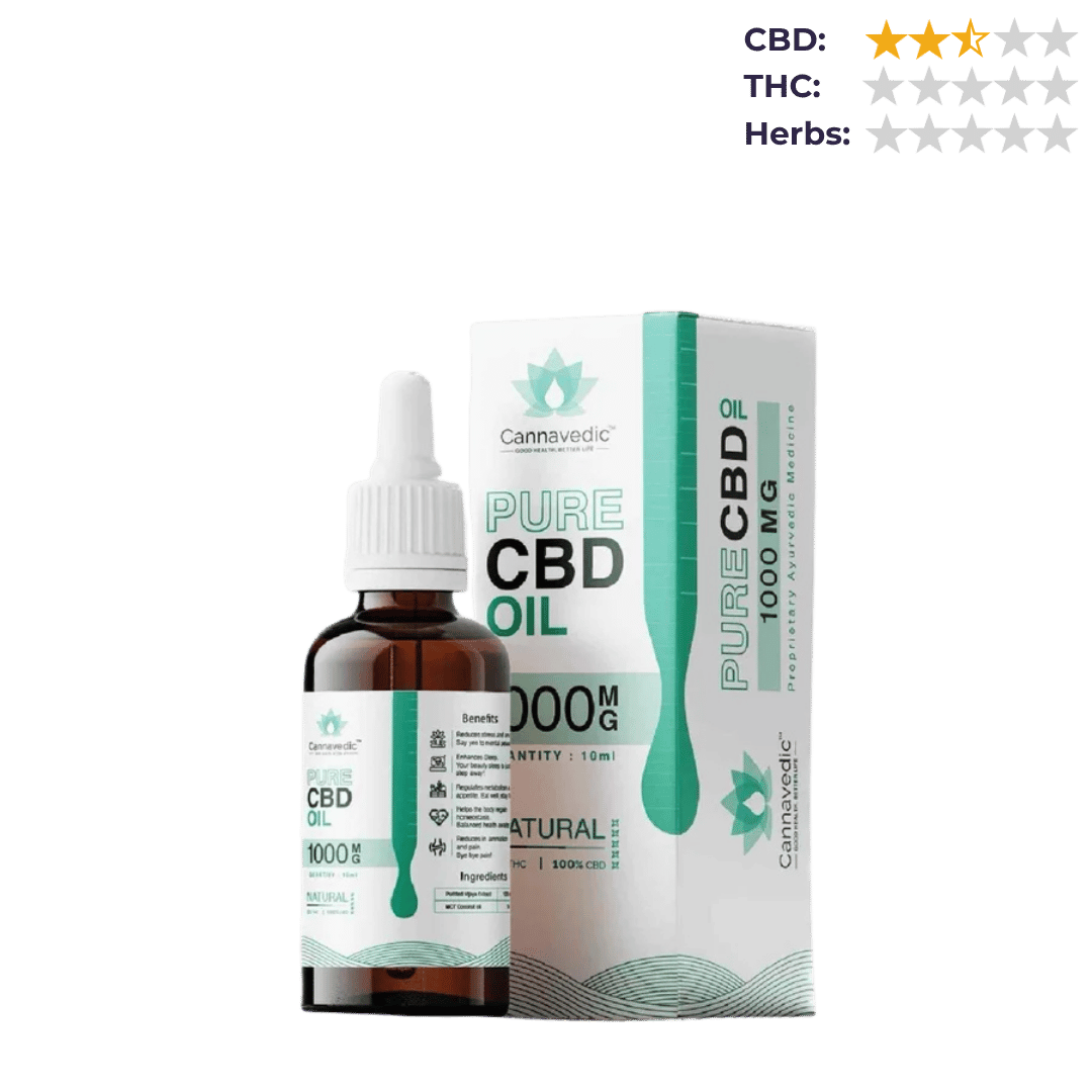 Cannavedic - Pure CBD Oil Natural 1000mg | 10ml.